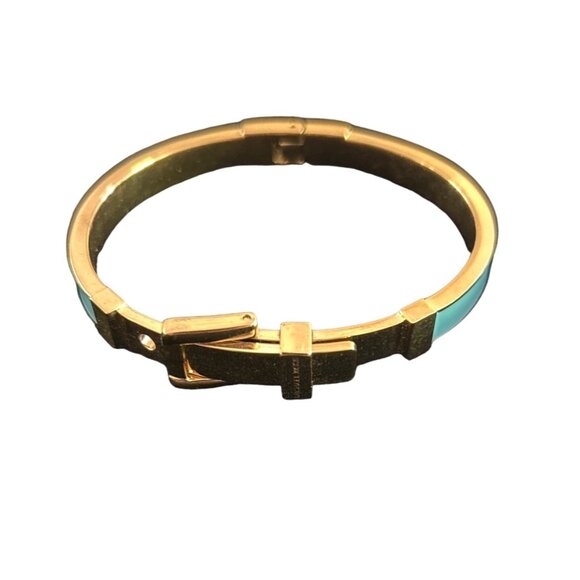 Michael Kors Turquoise & Gold Plated Enamel Bracelet - Picture 1 of 5